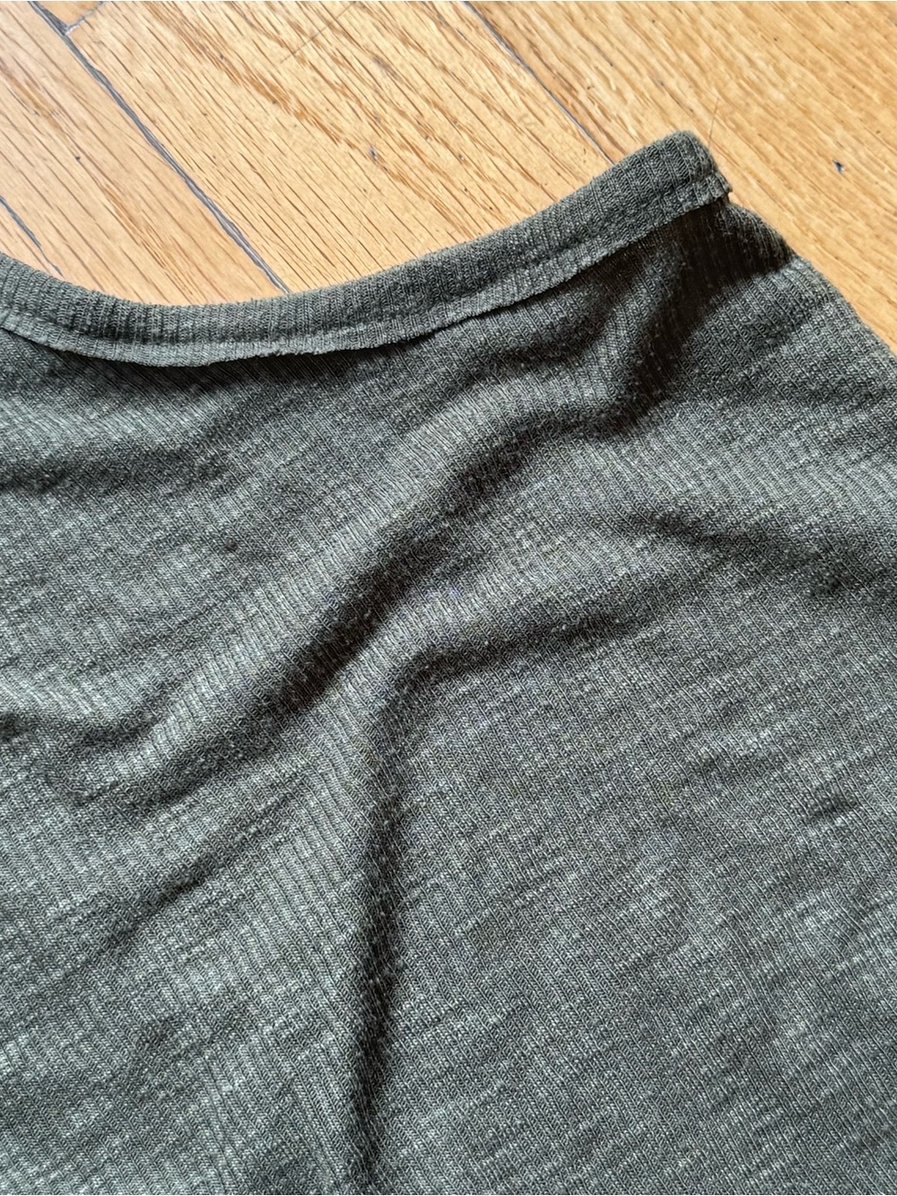Free People Olive Ribbed Tank - Picture 2 of 4